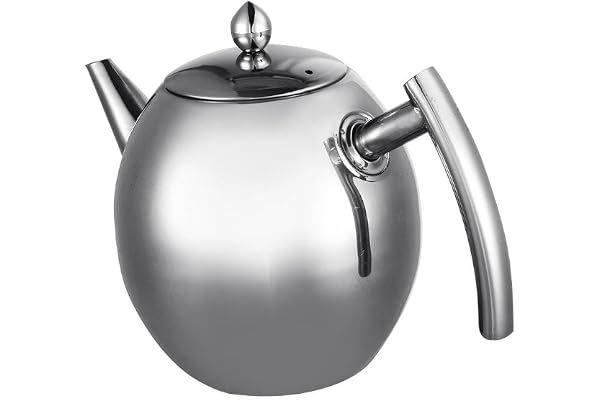 Théière en acier inoxydable avec filtre grande capacité 1 500 ml