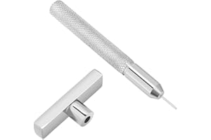 SEMME Body Piercing Pusher, Piercing Needle 316L Steel Holder Tattoo Accessories Piercing Tools(2 Pcs)