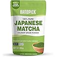 HANDPICK, Japanese Matcha Green Tea Powder (100g, 100 Servings) | Culinary Grade Powder | Authentic Premium Second Flush Harvest | Resealable Ziplock Pouch