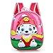 Produktbild ERHU-ChildrenBackpack Kinder 3D Happy Dog Cartoon Kleinkind Rucksack, Schule Outdoor Cute Rucksack Geschenk für Mädchen und Jungen
