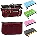 Produktbild fenrad Doppel-Reißverschluss Multifunktions Handtaschenordner Handtasche Organizer Reisetasche Trading Tasche (Red wine)