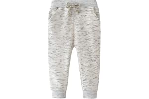 KISLOVE Boys Girls Jogging Pants Classic Soft Drawstring Tracksuit Bottoms Elasticated Cuff Solid Color Sweatpants Sports Casual Trousers School Pants for Kids Age 2-7 Years