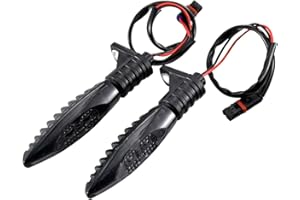 TUINCYN Luz de señal de giro para motocicleta, intermitentes LED delanteros, compatibles con BMW F650GS F700GS F800G F800R F800S F800ST HP2 Sport K1200R K1300R R1200GS G310R, ámbar (2 unidades)