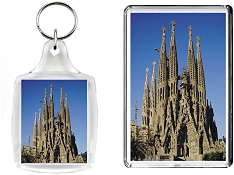 SAGRADA FAMILIA - BARCELONA, SPAIN, TRAVEL SOUVENIR - KEYRING &amp; FRIDGE MAGNET