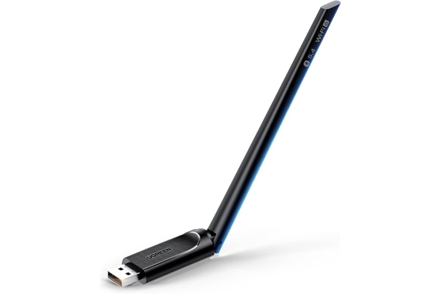 UGREEN WiFi Dongle, 2-IN-1 Wi-Fi 6 Bluetooth 5.4 WiFi Adapter for PC, AX900 USB WiFi Dongle 5GHz/2.4GHz USB Wireless Adapter for PC Laptop Computer Windows 10/11