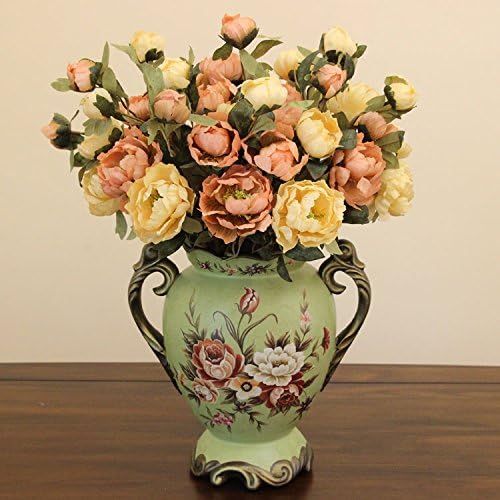 WDHP European Style Retro Decorative Ceramic Vase Belly Vase Ornaments Ears, 30Cm,J