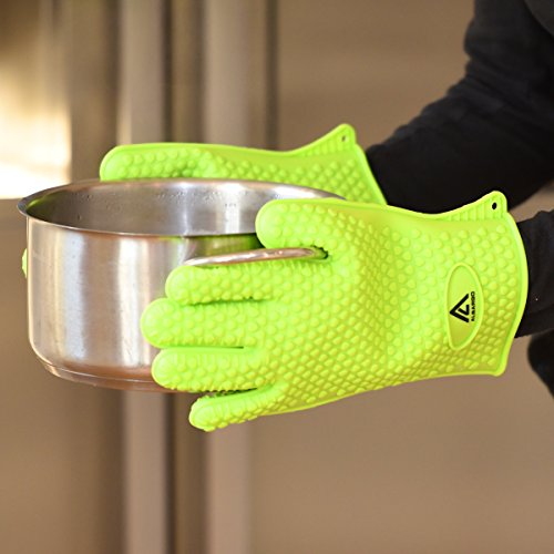 ALBARGO – allround Kochhandschuhe | hitzebeständige Handschuhe Topflappen Topf-Untersetzer Gloves Grillhandschuhe Ofenhandschuhe Topfhandschuhe Hitzeschutzhandschuhe Backhandschuhe Fingerhandschuhe - 6