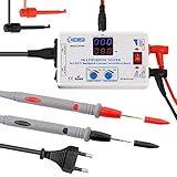 Manuelle Einstellung des Prüfspannungsbereichs (20-330 V / DC) und des Stroms (20-150 mA). Einstellen der Spannung im Leerlauf (ohne Lasten) und Einstellen des Stroms mit Lasten oder Kontaktsonden zusammen.