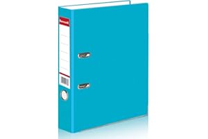 OFFICE CENTRE 10 x Turquoise A4 Large 75mm Lever Arch Files Folders Stationery Metal Document Storage