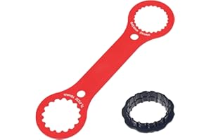 LuxStellar Herramienta Centerlock para discos de freno de bicicleta, compatible con discos de freno Shimano Centerlock y herramientas de pedalier, fácil montaje y desmontaje