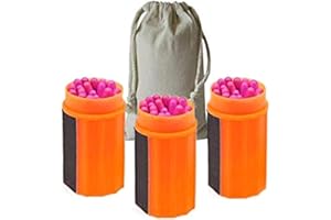 CZ-XING Allumettes portables de survie coupe-vent et imperméables avec tête extra large + sacs à cordon en coton