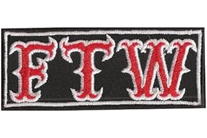 PATCH KING FTW Fuck The World Biker Motorcycle Kutte MC Patch Aufnäher Aufbügler