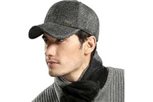 CLAPE Winter Baseball cap with Ear Flap Cappello Baseball Invernali Cappellino in Lana con Paraorecchie Cappellini Invernali