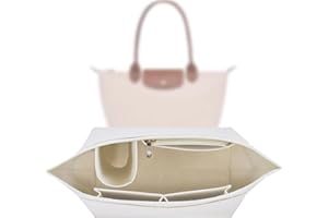 SUNSHINE SMILE Organizer für Longchamp Tasche,Taschen Organizer für Longchamp L,Organizer für Longchamp Pliage L,Purse Organizer, Multi-Pocket Felt Handbag Organizer for Insert Wallet Organizer for Longchamp
