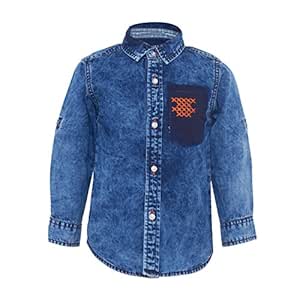 baby boy blue jean shirt