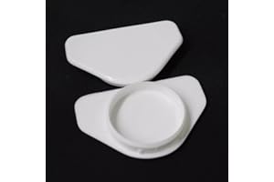 CHURCH EQUESTRIAN White Winged Hinge Hole Cover Caps 35mm - Kitchen Cabinets/Cupboard Doors (10)