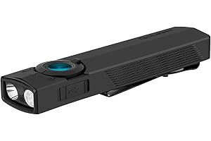 OLIGHT ArkPro EDC Lampe Torche Rechargeable avec Lumière Verte, UV et Blanche, 1500 LM, Portée 205 M, Faisceaux Spot et Flood pour L'Éclairage Quotidien et Les Urgences en Extérieur