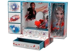 Kids Euroswan - Disney - Armoire à bijoux musicale La Reine des Neiges 2, multicolore (WD20736) Taille unique