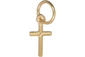 Markylis 9ct Gold Religious Small Cross Crucifix Jewellery Pendant Charm - 20mm