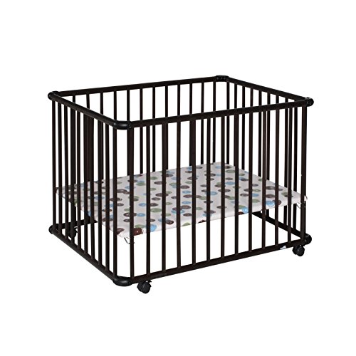 Geuther Parc Belami +, 2231+, ajustable en hauteur, Bois, Colonial, Motif du fond: Pois, 76 x 97 cm