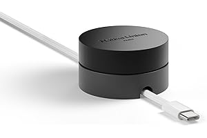 Native Union Weighter – Organizador Antideslizante para Cables – Accesorio Escritorio o Mesita – Diseño Metal y Silicona – Compatible USB-C y Lightning (Negro)