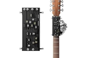 KUWUNG Guitarras acordes entrenador cambiador de acordes juego de herramientas de ayuda herramienta de ejercicio adecuado para guitarras folk ordinarias de 38 pulgadas a 42 pulgadas