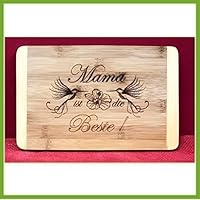 Frühstücksbrett Mama ist die Beste - Geburtstagsgeschenk - Weihnachtsgeschenk - Muttertagsgeschenk