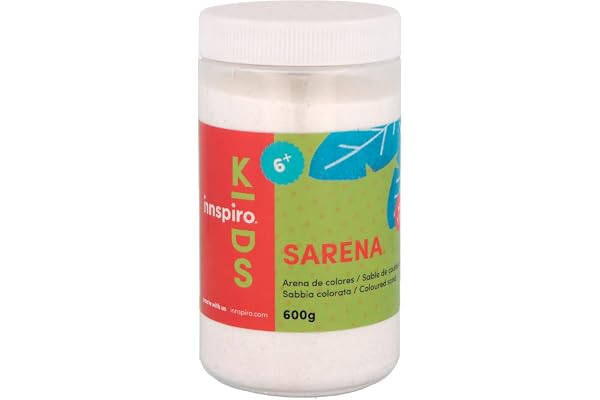 INNSPIRO Sable de couleur blanc 600 gr, pour décoration et artisanat