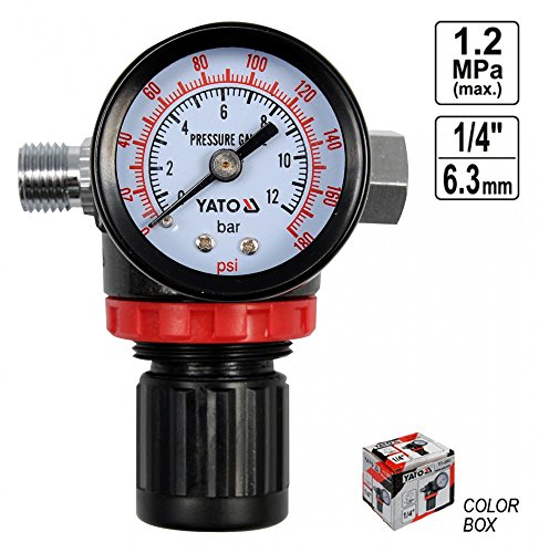 Druckminderer mit Manometer für Druckluft Werkzeug Kompressor