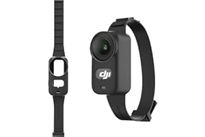 Locofun Gurt Silikonhülle kompatibel mit DJI Osmo Nano Kamera Armband, Silikon Schutzhülle Kameragehäuse Rucksack/Fahrrad/Katze Halterung Gurt Ersatz Erweiterung Band Zubehör, Schwarz Rieme