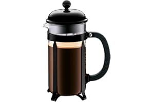 BODUM - 1928-01 - CHAMBORD - Cafetière à piston - 8 tasses - 1.0 l - Noir