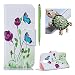Produktbild Lenovo Moto G4 / Lenovo Moto G4 Plus Hülle Blumen ,SKYXD Blauer Schmetterling Muster PU Leder Folio Klappbar Schutzhülle [Magnetverschluss / Brieftasche Kartenfach / Standfunktion] Klapphülle mit [Schildkröte Handyanhänger + Eingabestift] 3 in 1 Zubehör Handy Tasche Etui für Lenovo Moto G4/G4 Plus Case Bookstyle Flip Leather Cover With [Free Stylus and Dust Plug]