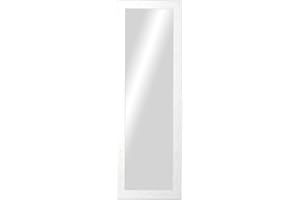 CHELY INTERMARKET, Espejo de Pared 35x100cm (Marco Exterior 46x111cm) MOD-113(Blanco) Forma Rectangular.