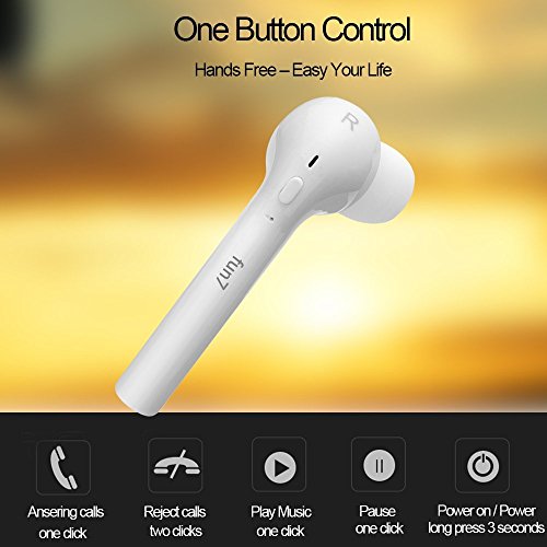 Auriculares Inalambricos  DEYIMEI Bluetooth 4 2 Menor Inal  mbrico Manos libres Bluetooth Auriculares in Ear con Cargador Port  til y Reducci  n de Ruido para Corriendo para iOS y Android
