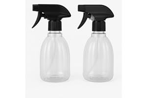 NAEEM SONS (2 pack) Empty Spray Bottle 400ml with adjustable trigger Plastic Bottles Spray Bottles for Plants,Gardening, Cleaning, Hairdressing Mist Spray Bottle