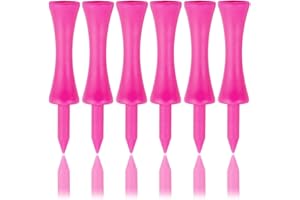 Zivisk Tee de Golf en Plastique Lot de 100 Rose 57mm