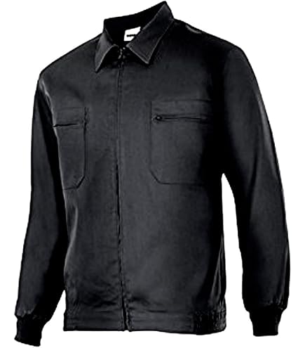 Velilla Baumwoll-Jacke Größe 52, Marineblau - Langarm-Blouson Mit Reißverschluss & Brusttaschen