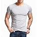 Produktbild Fletion Herren Einfarbig Rundhals Modal T-Shirt Sommer Basic Slim Fit Kurzarm Shirt