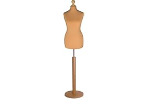 Display Guru Tailor Dummy torso Female UK Size 14/16 Gold ROUND BASE Gold
