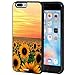 Produktbild iPhone 7 Plus Case,iPhone 8 Plus Case, Slim Anti-Scratch Shockproof Silicone TPU Back Protective Cover Case for Apple iPhone 7 Plus/8 Plus 5.5",Floral Flower Sunflower