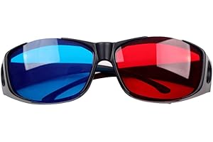 VEKTENXI 3PCS 3D Stereo Glasses with Red & Blue Lens Ideal for Dimensional Anaglyph Movie Visual Experience Practical and Useful