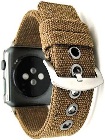 Nylon Camouflage Replacement Band Sport Strap for Apple Watch Series 1 2015 &amp; Series 2 2016 All Models (38MM Brow)