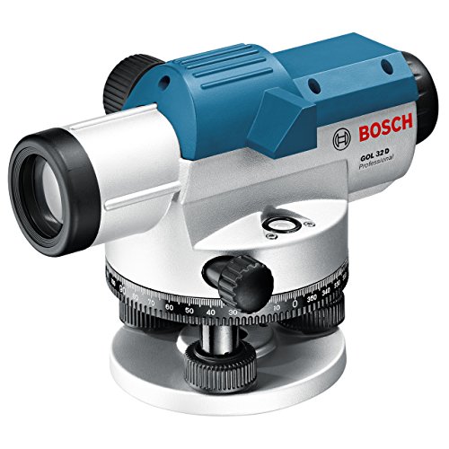 Bosch Professional GOL 32 D, 360 Grad Maßeinheit, 32 x Vergrößerung, 1 mm auf 30 m Nivelliergenauigkeit, Transportkoffer