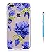 Produktbild Grandoin iPhone 8 Plus Hülle,iPhone 7 Plus HandyHülle, Süßes Muster Transparent Ultra Dünn Weiche TPU Silikon Schutz Handy Hülle Etui Case Cover für Apple iPhone 8 Plus/iPhone 7 Plus - Orchidee