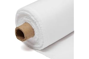 1m White Muslin Cloths for Cooking, Cheese Cloths for Straining - 100% Cotton Cloth by The Metre, Grade 90 – 140cm / 54" Wide for Cooking, Baking, Embroidery, Crafts - by SAMASIA
