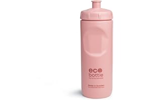 Smartshake EcoBottle Squeeze - 500 ml | Reutilizable, reciclable, no tóxico y ecológico | Botella de agua ligera, a prueba de fugas y sin BPA - Rosa quemado