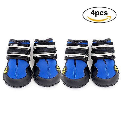 Preisvergleich Produktbild Hundeschuhe wasserabweisend Haustierstiefel für Deutschen Schäferhund AkitaHirtenhundDobermannDogge Hunde verschiedener Größe Labrador Husky Pfotenschutz 4-teilig – Aution House