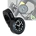 Produktbild EMOTREE 1x Motorraduhr Lenkeruhr für Motorrad Harley 7/8'' - 1'' Edelstahl Lenkerhalter Uhr Nachtleuchtend Farbe Schwarz