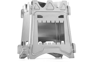 MEETOZ Lightweight Portable Wood Burning Camping Stove Camping Backpacking Stove Folding Wood Stove for Outdoor Hiking Camping Picnic Stove