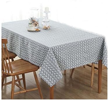 Afanju Tablecloth Geometric Series Cotton Tablecloth for Dining Kitchen Living Decorative Tabletop Cover (130x180cm)